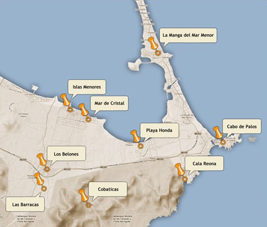 mapa consorcio La Manga